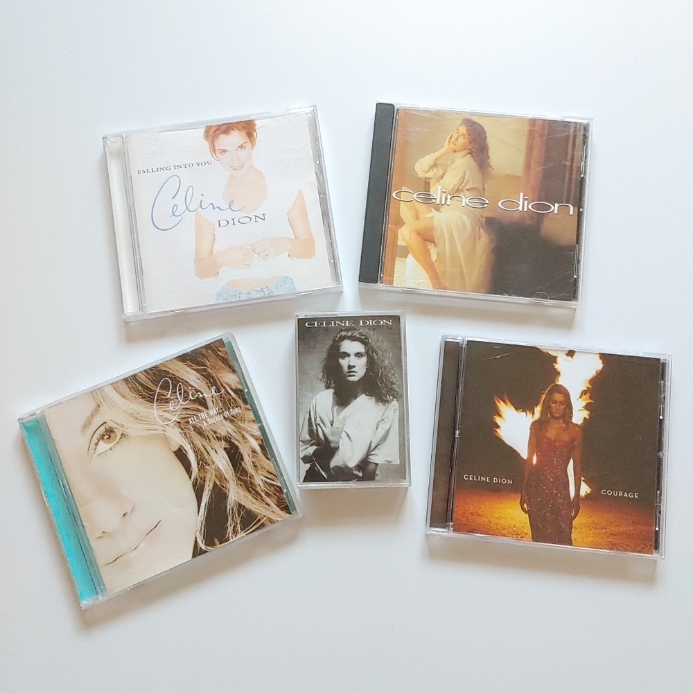 Celine Dion 4x cds & 1 cassette tape